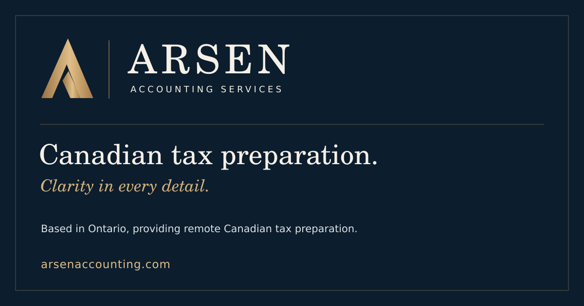 Canadian Tax Guides & Checklists | Arsen Accounting